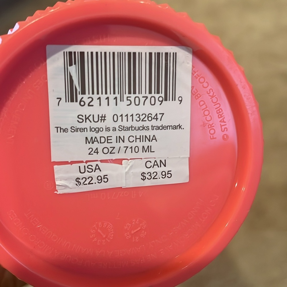 Starbucks 2022 Dragonfruit Studded Tumbler Limited Edition Summer 2022 24 oz. - Picture 7 of 7